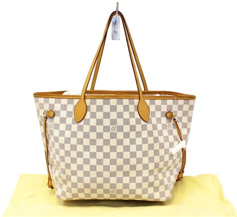 louis vuitton neverfull mm with damier azur canvas|damier Neverfull mm price.